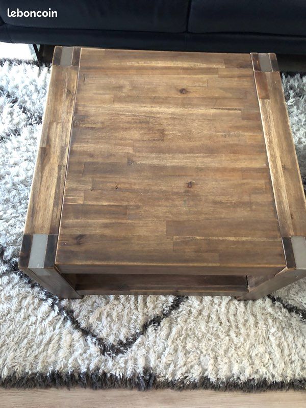 Table basse en bois d’acacia H&H (image 2)