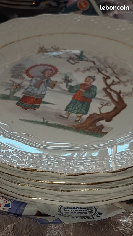 Assiette chinoise porcelaine (image 2)