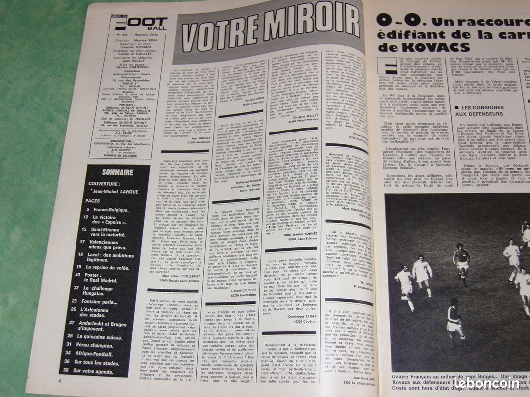 MIROIR DU FOOTBALL n° 338 1979 avec poster BREST EUR 8,99 - FR