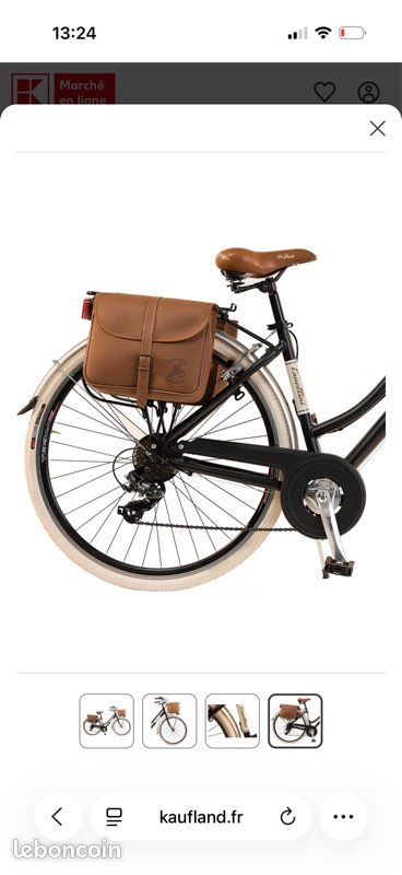 Sacoche de roue vélo diamètre 86mm avec poche outil
