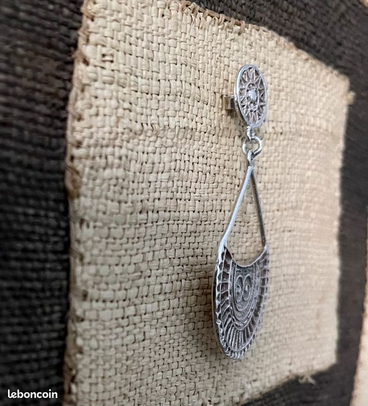 Très jolie Mono Boucle d'oreille en argent (image 6)