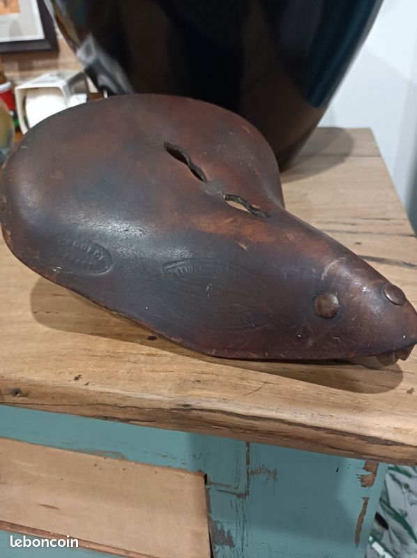 Selle Vélo Homme Manufrance - Vintage Années 1930/35 - Cuir D'occasion