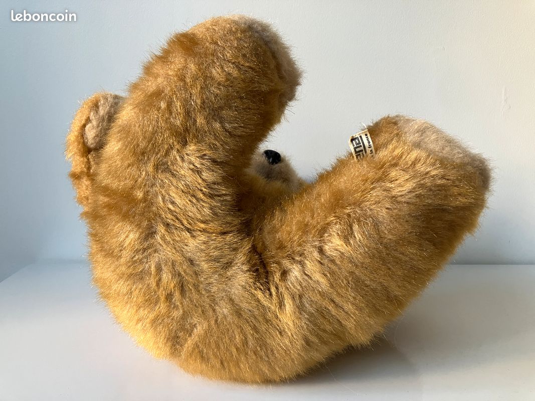 GRAND NOUNOURS OURS MARRON CLAIR / BEIGE – PELUCHE GEANTE – 100 cm - Jeux & Jouets