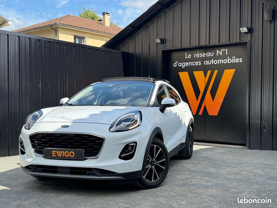 Ford puma 1.0 125 ch hybrid mhev titanium / toit ouvrant / entretien constructeur / cam de recul (image 1)