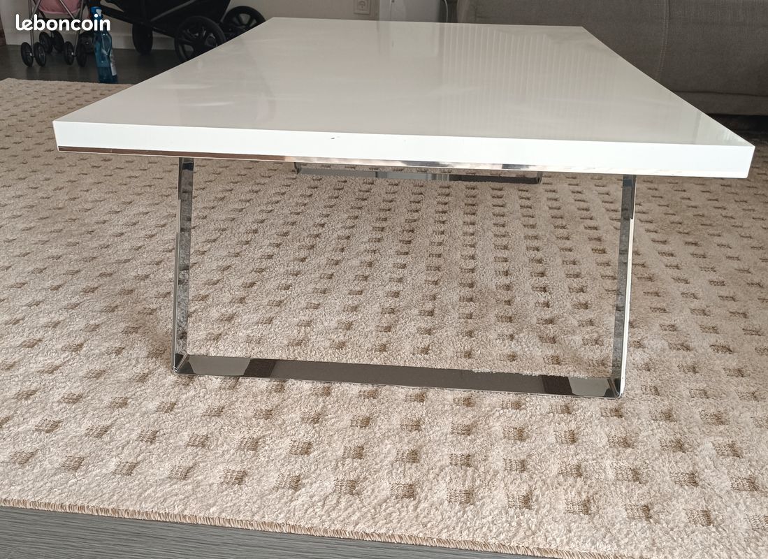 Table de salon design moderne 120x83 cm (image 2)