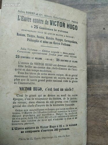 [Livre] Eugène Sue oeuvres illustrées Les mystères de paris Volume 19 Jules Rouff - Etat correct (image 2)