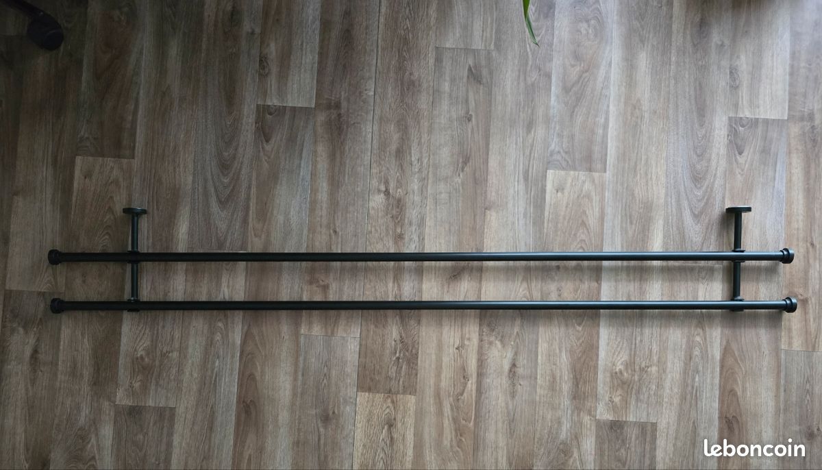 Barres de rideaux double et support (image 1)
