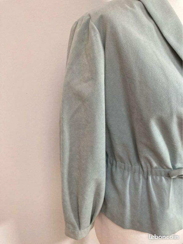 Blazer en velours bleu clair vintage taille S (image 6)