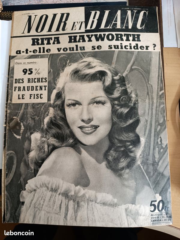 (A62)- Lot de 8 magazines anciens "Noir et Blanc"de 1958: numéros 683, 686, 688, 689, 707, 710, 712 et 713 (image 7)