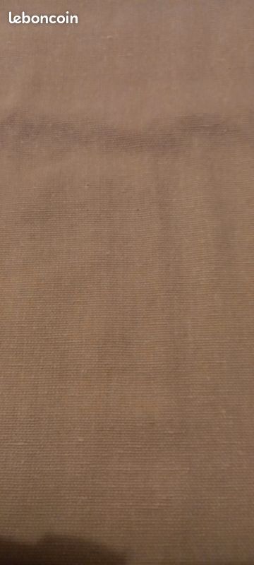 Nappe rectangulaire coton beige avec motif central marque Linvosges (image 3)