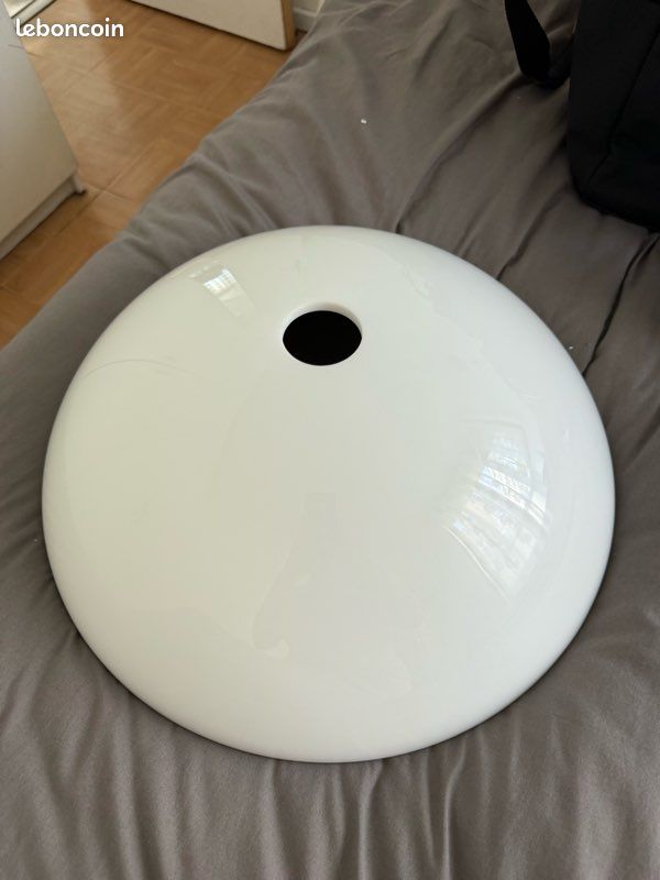 Vasque en verre blanc opalin - NEUF (image 5)