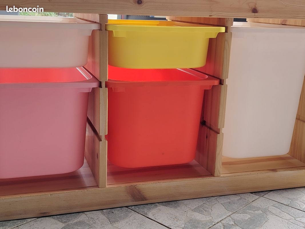 Trofast IKEA banc de rangement pin naturel avec ou sans ses bacs (image 4)