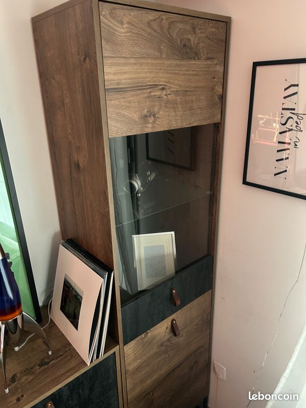 Commode et Colonne Vitrine en MDF (image 4)