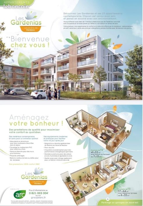 Appartement 2 pièces 45 m² · à Lanester · 45 m² · 175 000 €