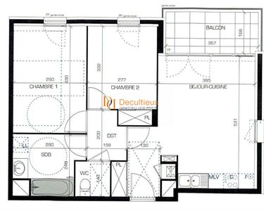 Appartement 200 000 € - 57 m²
