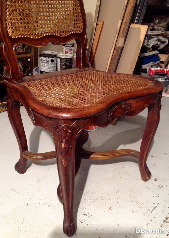 Fauteuil ancien canné (image 2)