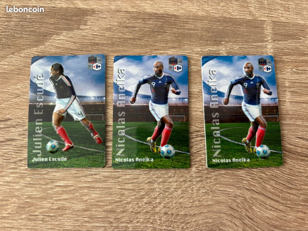 12 MAGNETS EQUIPE de France de Football - Carrefour 2010 EUR 6,50 - FR