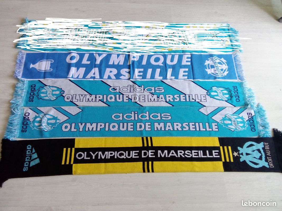 Echarpe de football vintage OM Marseille Manchester United 23 02 2011 15/03/ 2011 | Rakuten