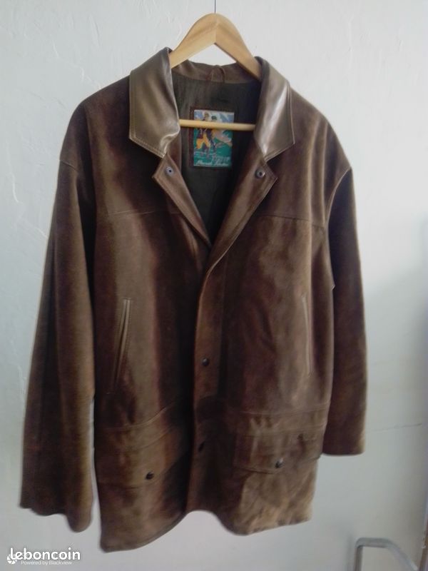 Manteau Homme Peau Lainée (Status) – Marron – Taille 42/44 – URGENT (image 3)