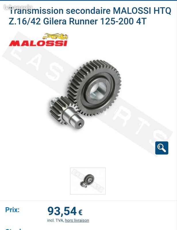 Transmission malossi runner 125 vx (image 1)