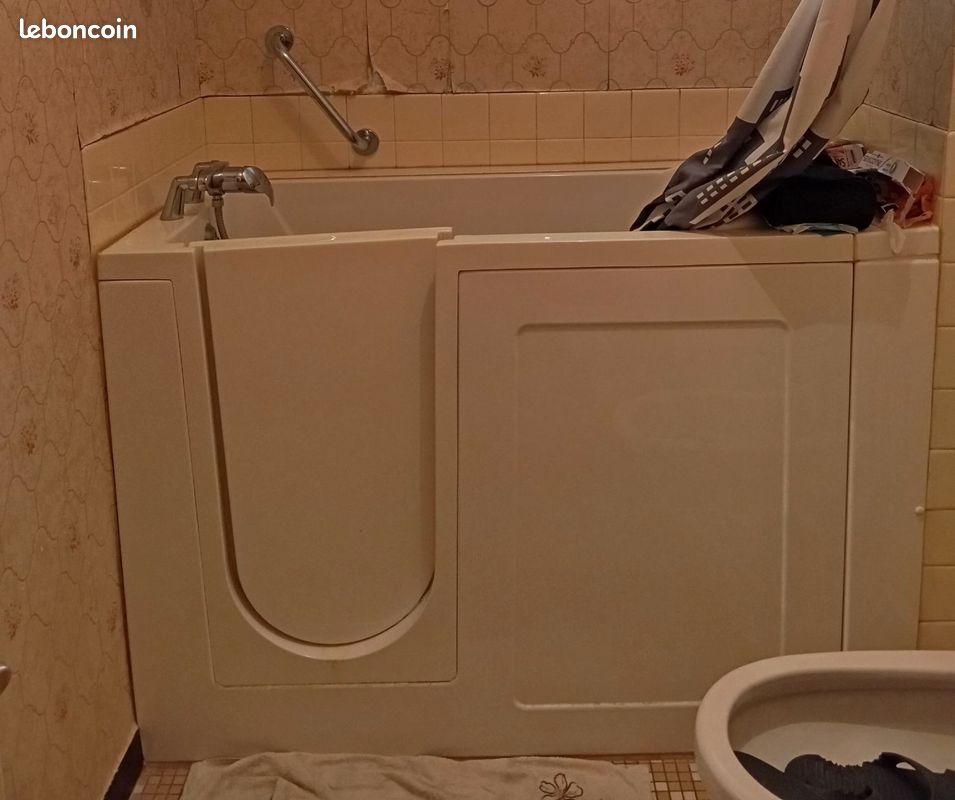 Baignoire sabot avec Porte et assise (image 2)