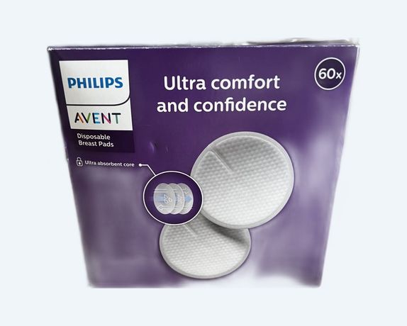 Lot de 60 coussinets d'allaitement jetables Philips AVENT - blanc