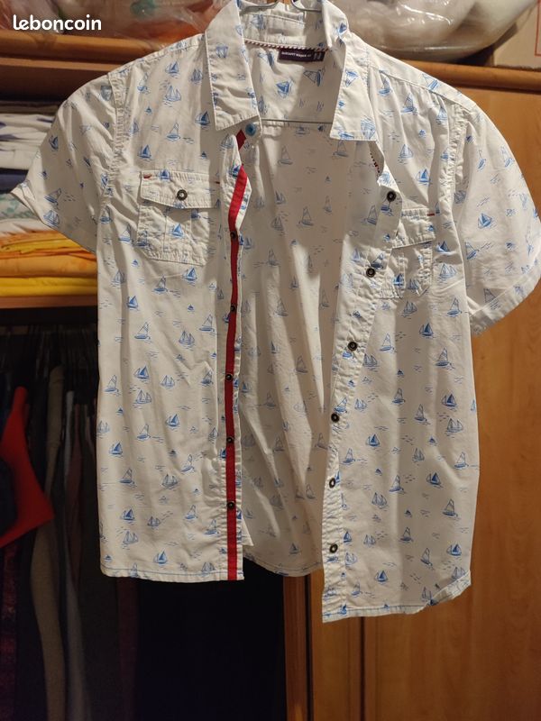 Chemise manches courtes sergent major 11 ans (image 1)