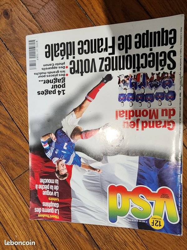 Lot 6 revues Coupe du Monde France 98 Victoire Equipe de France Football vintage (image 6)