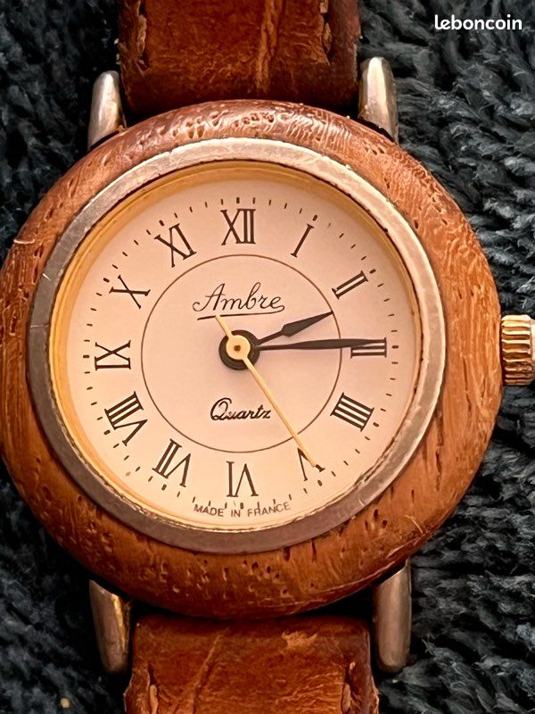 Montre Publicitaire Montre En Bois FranÃ§aise Montre Ambre En Bois