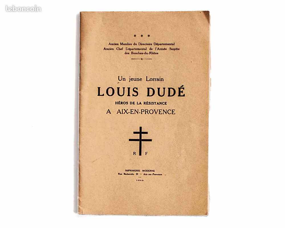 Un jeune lorrain, Louis Dudé, héros de la résistance (image 1)