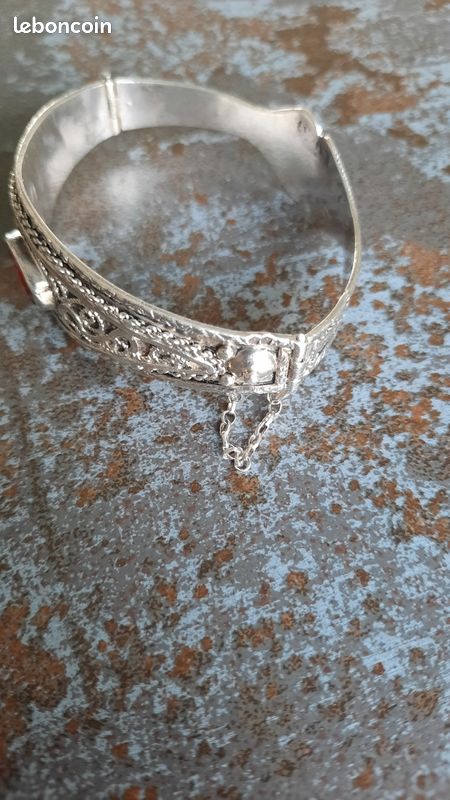 Bracelet Ancien En Argent – Années 60/70 – Longueur 20 Cm – Poids 52,87 G – Très Bon état
