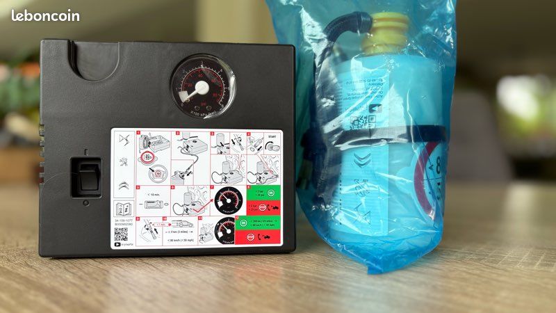 Kit réparation crevaison neuf Citroën Peugeot et DS Équipement auto