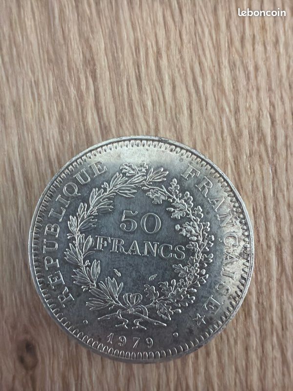 Pièce 50 Francs Hercule en argent 🇫🇷 Pièce de 50 Francs Hercule en argent (image 1)