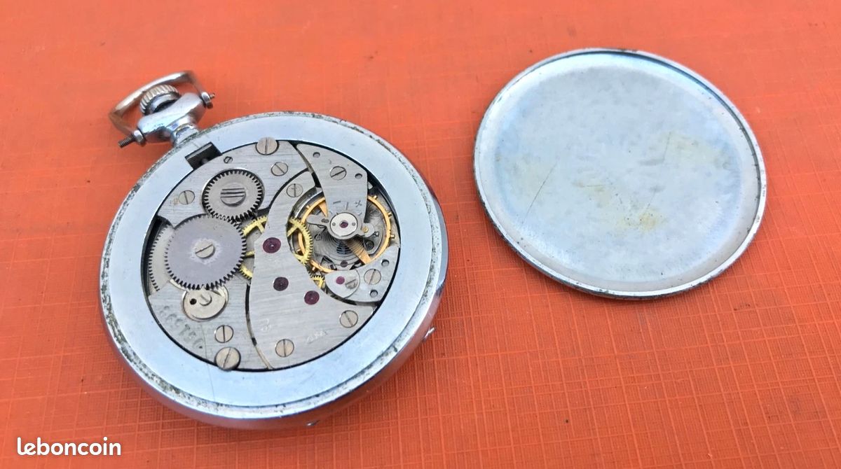 Montre à gousset mécanique Molnija URSS 3602 N°051698 CCCP (image 5)