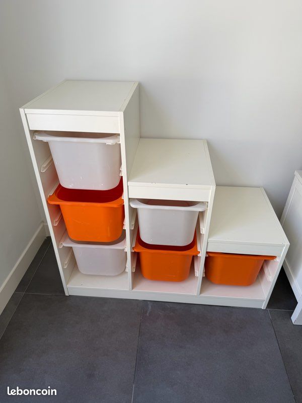 À vendre meuble IKEA enfant orange et blanc (image 2)
