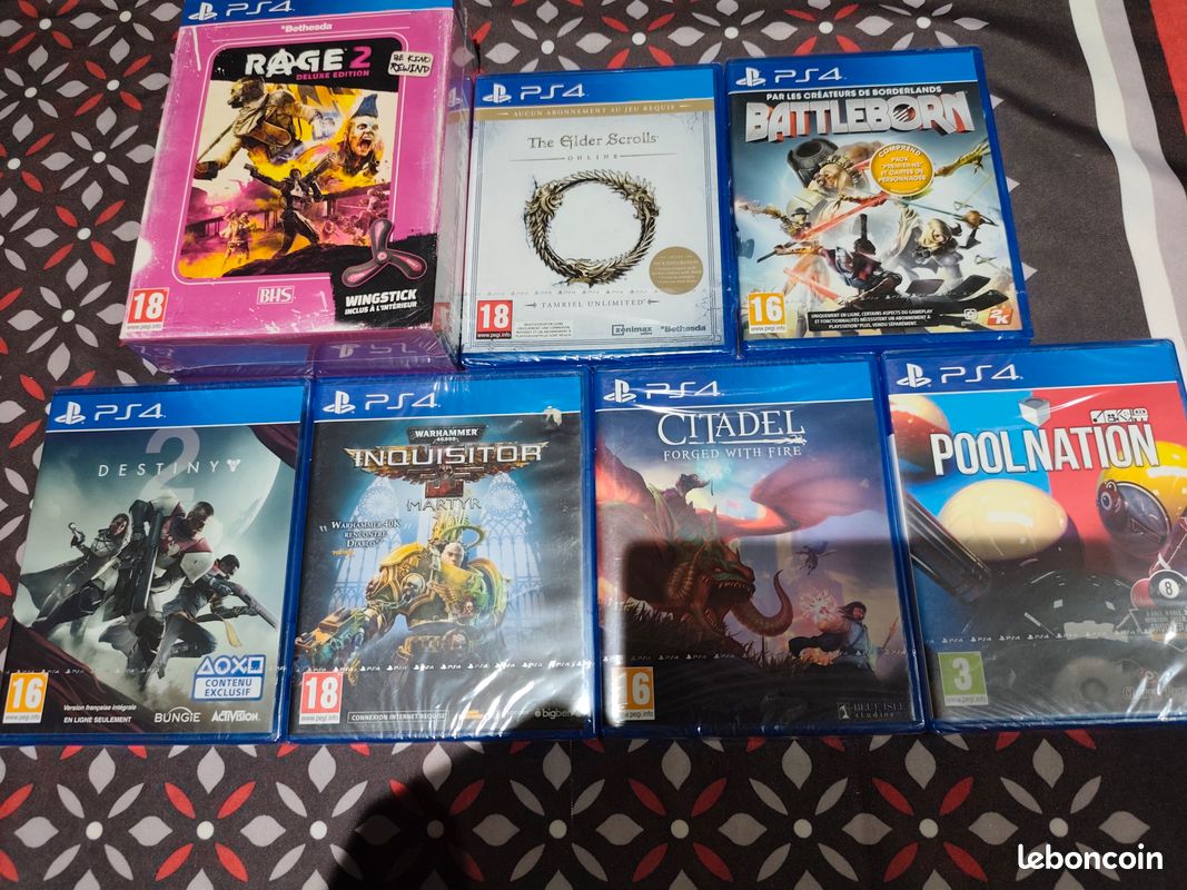 Jeux vidéo – lot de 28 jeux ps4