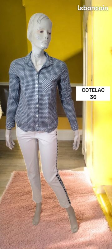 Chemisier COTELAC Taille 38 (2) Multicolore En Polyester - Occasion En Très Bon état