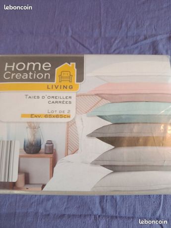 Lot de 4 taies oreiller - Linge de maison