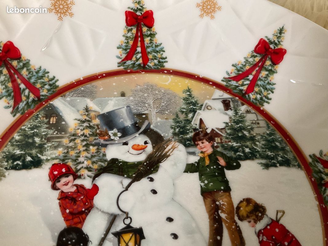 Assiette plat Villeroy et Boch Noël 🎅 Bonhomme de neige (image 4)