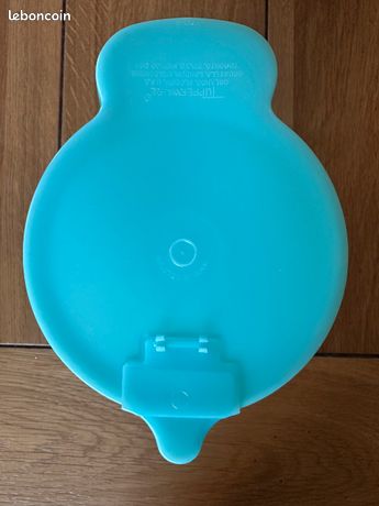 Sucrier Tupperware pot à sucre plastique bleu vintage rétro années 80 - Arts de la table