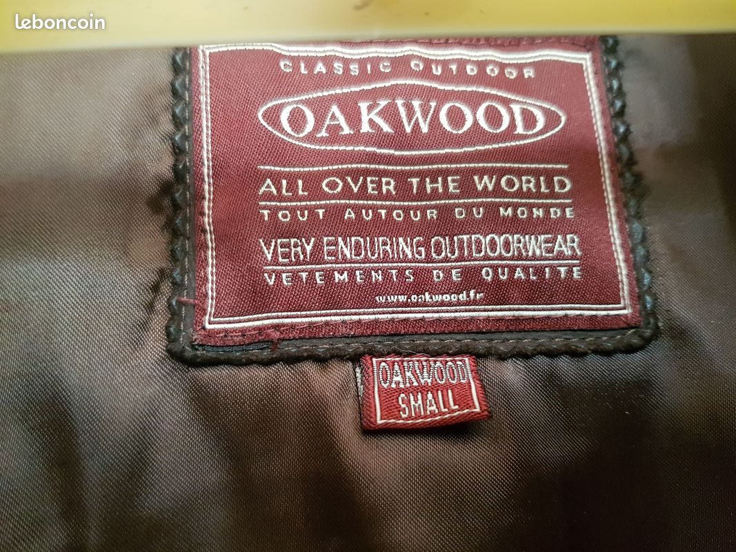 Veste cuir marron Oakwood (image 2)