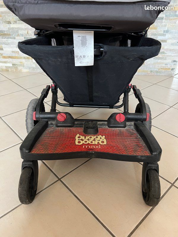 Poussette double stadium duo Graco marche pied buggy board maxi