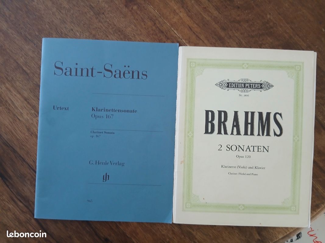 Partitions sonates Brahms et saint Saens (image 1)