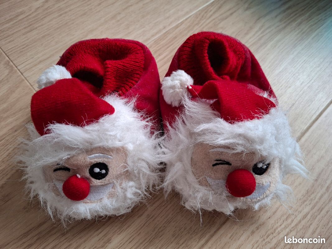 Chausson enfant pere noel Chaussures