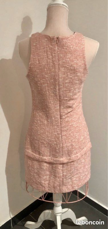 Robe chic Zara rose clair T. M (image 3)