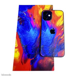 Film de protection personnalisation arrière hydrogel décoration graphisme iPhone Samsung (image 1)