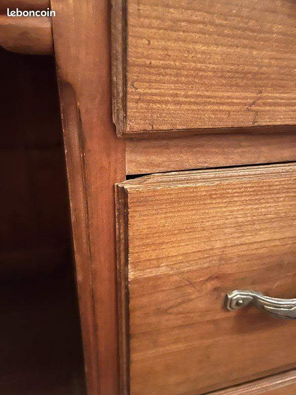 Bureau vintage bois massif (image 7)