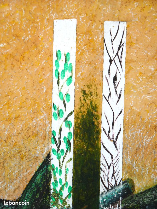 Grand tableau signé: arbres abstraits (image 3)