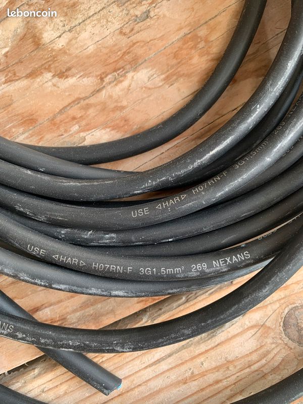 Câble électrique 3G x 1.5mm (15metres ) (image 2)