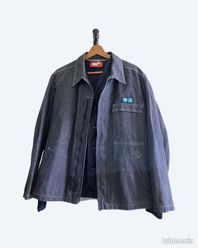 Veste denim doublé année 70 (image 1)